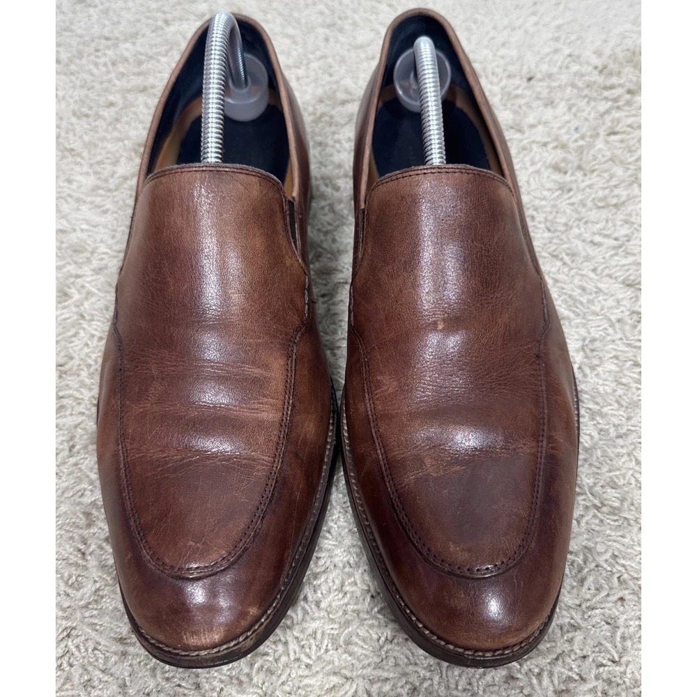 Cole Haan Lenox Hill Venetian Brown Leather Slip On Loafers Mens 11M Minimalist